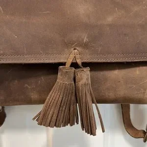 boutonnè | Bags | Boutonn Real Leather Backpack With Tassels 